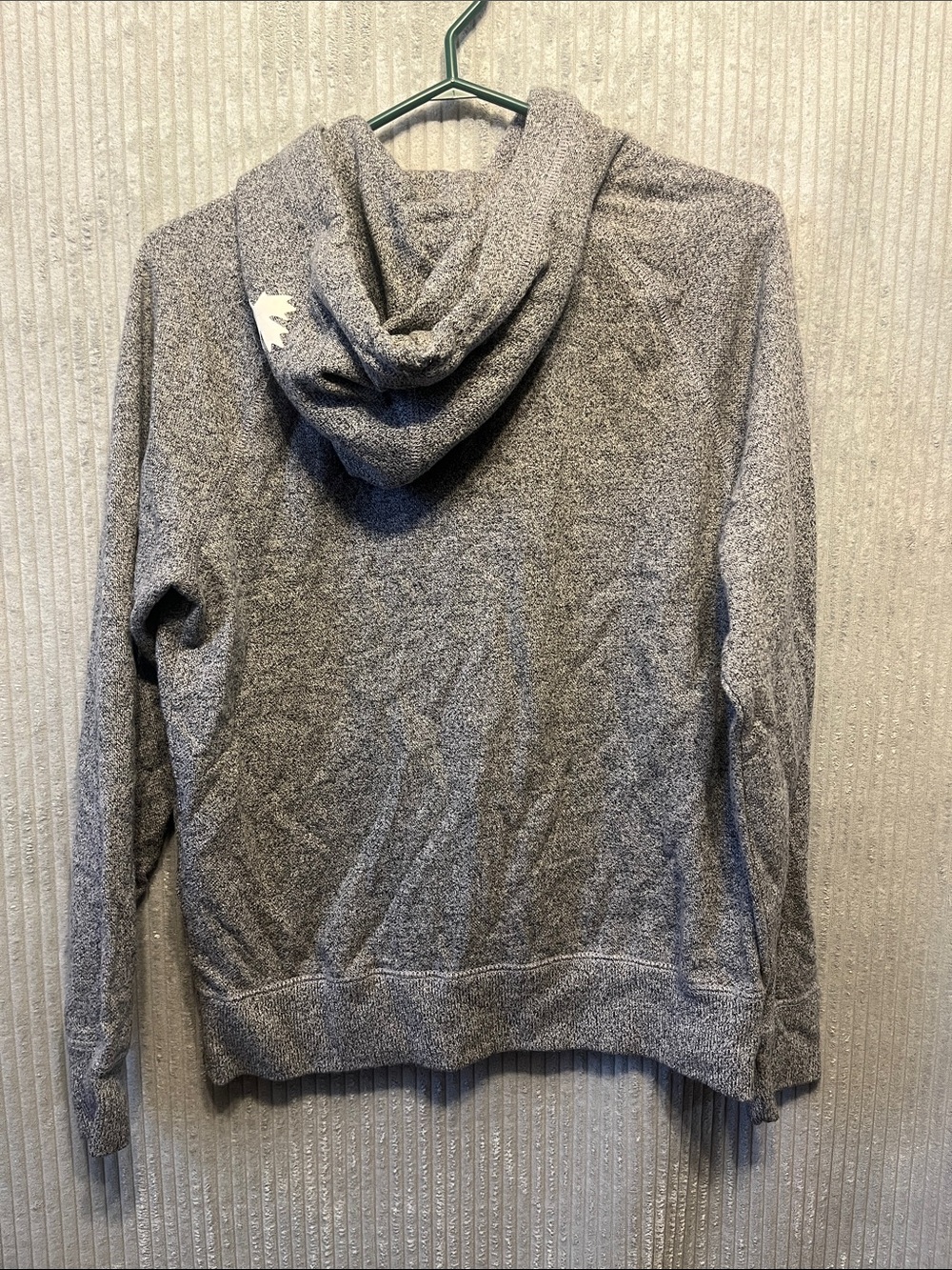 Roots Heather Gray Zip-Up Hoodie with White Beaver Logo Medium - Picture 9 of 10